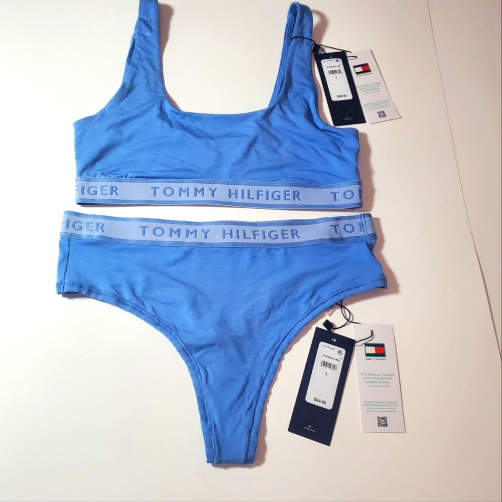 Tommy Hilfiger Logo Bralette &  Logo Thong